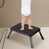 Maxbell Folding Step Stool Convenient Non Slip Footrest for Bedside Living Room Home Black