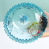 Maxbell Fruit Bowl for Kitchen Counter Decorative Bowl for Home Parties Dining Table Blue