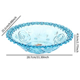 Maxbell Fruit Bowl for Kitchen Counter Decorative Bowl for Home Parties Dining Table Blue