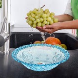 Maxbell Fruit Bowl for Kitchen Counter Decorative Bowl for Home Parties Dining Table Blue