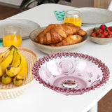 Maxbell Fruit Bowl for Kitchen Counter Decorative Bowl for Home Parties Dining Table Purple