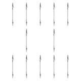 Maxbell 12Pcs Double Head Alligator Clips Compact Alligator Clamps for Card DIY Memo