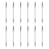 Maxbell 12Pcs Double Head Alligator Clips Compact Alligator Clamps for Card DIY Memo