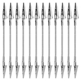 Maxbell 12Pcs Double Head Alligator Clips Compact Alligator Clamps for Card DIY Memo