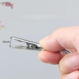 Maxbell 12Pcs Double Head Alligator Clips Compact Alligator Clamps for Card DIY Memo