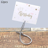 Maxbell 12Pcs Double Head Alligator Clips Compact Alligator Clamps for Card DIY Memo