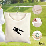 Maxbell 2 Pieces Clothespin Storage Bags Accessories for Laundry Room Outdoor Indoor