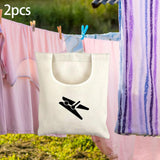 Maxbell 2 Pieces Clothespin Storage Bags Accessories for Laundry Room Outdoor Indoor