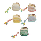 Maxbell Earphone Earbud Case Gifts Decor for Women Men Multifunctional Soft Ornament White