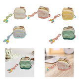 Maxbell Earphone Earbud Case Gifts Decor for Women Men Multifunctional Soft Ornament White
