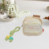 Maxbell Earphone Earbud Case Gifts Decor for Women Men Multifunctional Soft Ornament White