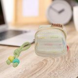 Maxbell Earphone Earbud Case Gifts Decor for Women Men Multifunctional Soft Ornament White