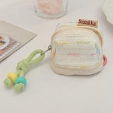 Maxbell Earphone Earbud Case Gifts Decor for Women Men Multifunctional Soft Ornament White