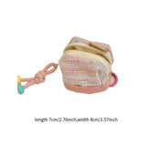 Maxbell Earphone Earbud Case Gifts Decor for Women Men Multifunctional Soft Ornament Pink