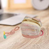 Maxbell Earphone Earbud Case Gifts Decor for Women Men Multifunctional Soft Ornament Pink