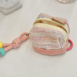 Maxbell Earphone Earbud Case Gifts Decor for Women Men Multifunctional Soft Ornament Pink