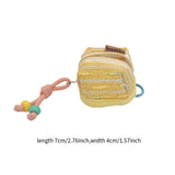 Maxbell Earphone Earbud Case Gifts Decor for Women Men Multifunctional Soft Ornament Yellow