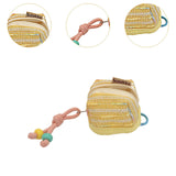 Maxbell Earphone Earbud Case Gifts Decor for Women Men Multifunctional Soft Ornament Yellow