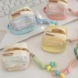 Maxbell Earphone Earbud Case Gifts Decor for Women Men Multifunctional Soft Ornament Yellow