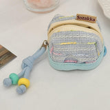 Maxbell Earphone Earbud Case Gifts Decor for Women Men Multifunctional Soft Ornament Blue