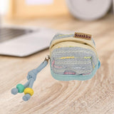 Maxbell Earphone Earbud Case Gifts Decor for Women Men Multifunctional Soft Ornament Blue