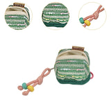 Maxbell Earphone Earbud Case Gifts Decor for Women Men Multifunctional Soft Ornament Green