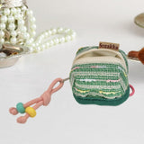 Maxbell Earphone Earbud Case Gifts Decor for Women Men Multifunctional Soft Ornament Green