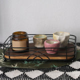 Maxbell Paper Towel Holder Desktop Storage Rack Wood for Dining Room Restaurant Home
