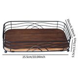 Maxbell Paper Towel Holder Desktop Storage Rack Wood for Dining Room Restaurant Home
