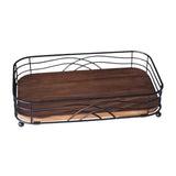 Maxbell Paper Towel Holder Desktop Storage Rack Wood for Dining Room Restaurant Home