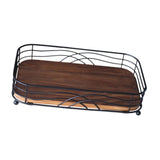 Maxbell Paper Towel Holder Desktop Storage Rack Wood for Dining Room Restaurant Home