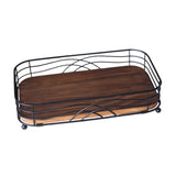Maxbell Paper Towel Holder Desktop Storage Rack Wood for Dining Room Restaurant Home