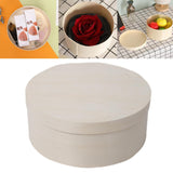 Maxbell Wooden Cake Box with Lid Storage Organizer for Outdoor Arrangements Birthday S