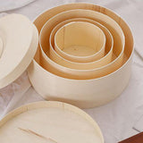 Maxbell Wooden Cake Box with Lid Storage Organizer for Outdoor Arrangements Birthday L