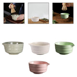 Maxbell Matcha Bowl Ornament Tea Mixing Bowl for Restaurant Dining Room Matcha Lover Gray and Green