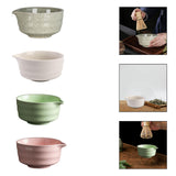 Maxbell Matcha Bowl Ornament Tea Mixing Bowl for Restaurant Dining Room Matcha Lover Gray and Green