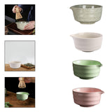 Maxbell Matcha Bowl Ornament Tea Mixing Bowl for Restaurant Dining Room Matcha Lover Gray and Green