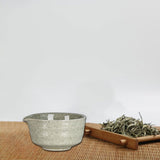 Maxbell Matcha Bowl Ornament Tea Mixing Bowl for Restaurant Dining Room Matcha Lover Gray and Green