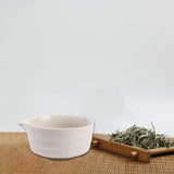 Maxbell Matcha Bowl Ornament Tea Mixing Bowl for Restaurant Dining Room Matcha Lover White
