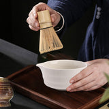 Maxbell Matcha Bowl Ornament Tea Mixing Bowl for Restaurant Dining Room Matcha Lover White