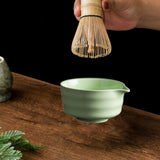 Maxbell Matcha Bowl Ornament Tea Mixing Bowl for Restaurant Dining Room Matcha Lover Green