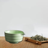 Maxbell Matcha Bowl Ornament Tea Mixing Bowl for Restaurant Dining Room Matcha Lover Green