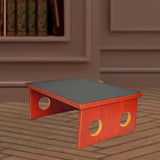 Maxbell Bed Step Wood Sturdy Foldable Step Stool for Kids Adults Living Room Elderly