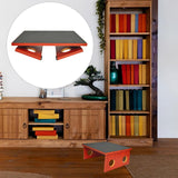 Maxbell Bed Step Wood Sturdy Foldable Step Stool for Kids Adults Living Room Elderly