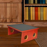 Maxbell Bed Step Wood Sturdy Foldable Step Stool for Kids Adults Living Room Elderly