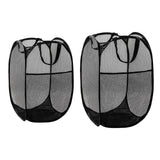 Maxbell Mesh Laundry Hamper Storage Laundry Basket for Bedroom College Dorm Bathroom L