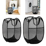 Maxbell Mesh Laundry Hamper Storage Laundry Basket for Bedroom College Dorm Bathroom L