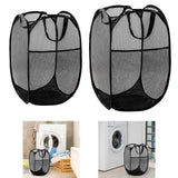 Maxbell Mesh Laundry Hamper Storage Laundry Basket for Bedroom College Dorm Bathroom L