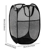 Maxbell Mesh Laundry Hamper Storage Laundry Basket for Bedroom College Dorm Bathroom L