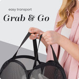 Maxbell Mesh Laundry Hamper Storage Laundry Basket for Bedroom College Dorm Bathroom L